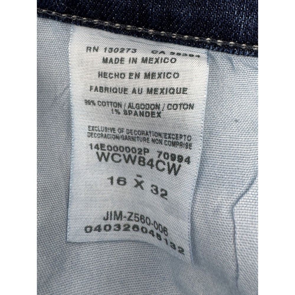 Wrangler As‎ Real As Jeans Womens 16 x 32 Blue Denim Bootcut Embroidered Pockets - Picture 5 of 7